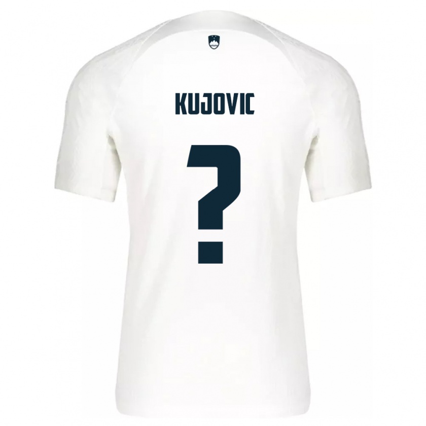 Kandiny Damen Slowenien Tian Kujovic #0 Weiß Heimtrikot Trikot 24-26 T-Shirt