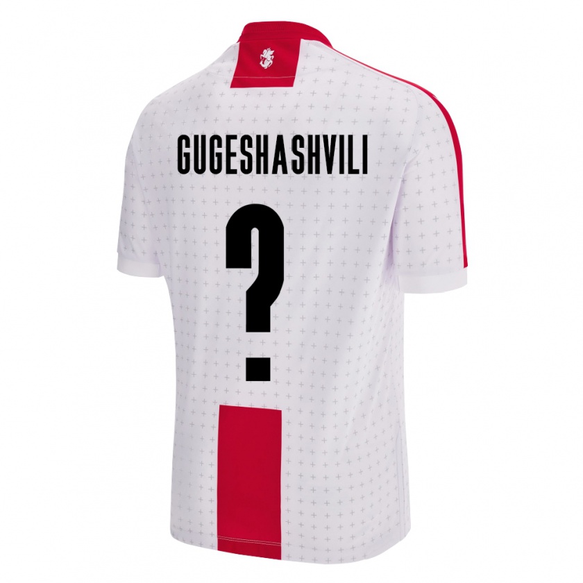 Kandiny Damen Georgien Zaza Gugeshashvili #0 Weiß Heimtrikot Trikot 24-26 T-Shirt