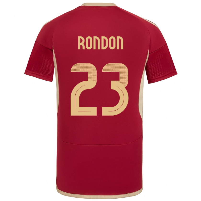 Kandiny Damen Venezuela Salomón Rondón #23 Burgund Heimtrikot Trikot 24-26 T-Shirt