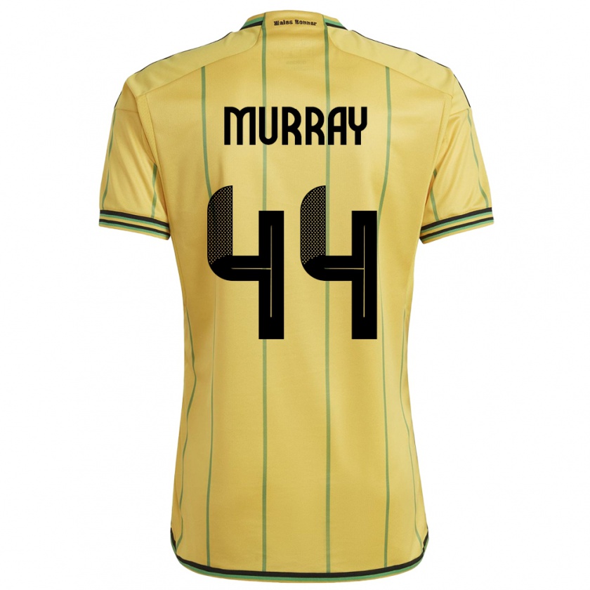 Kandiny Damen Jamaika Satara Murray #44 Gelb Heimtrikot Trikot 24-26 T-Shirt