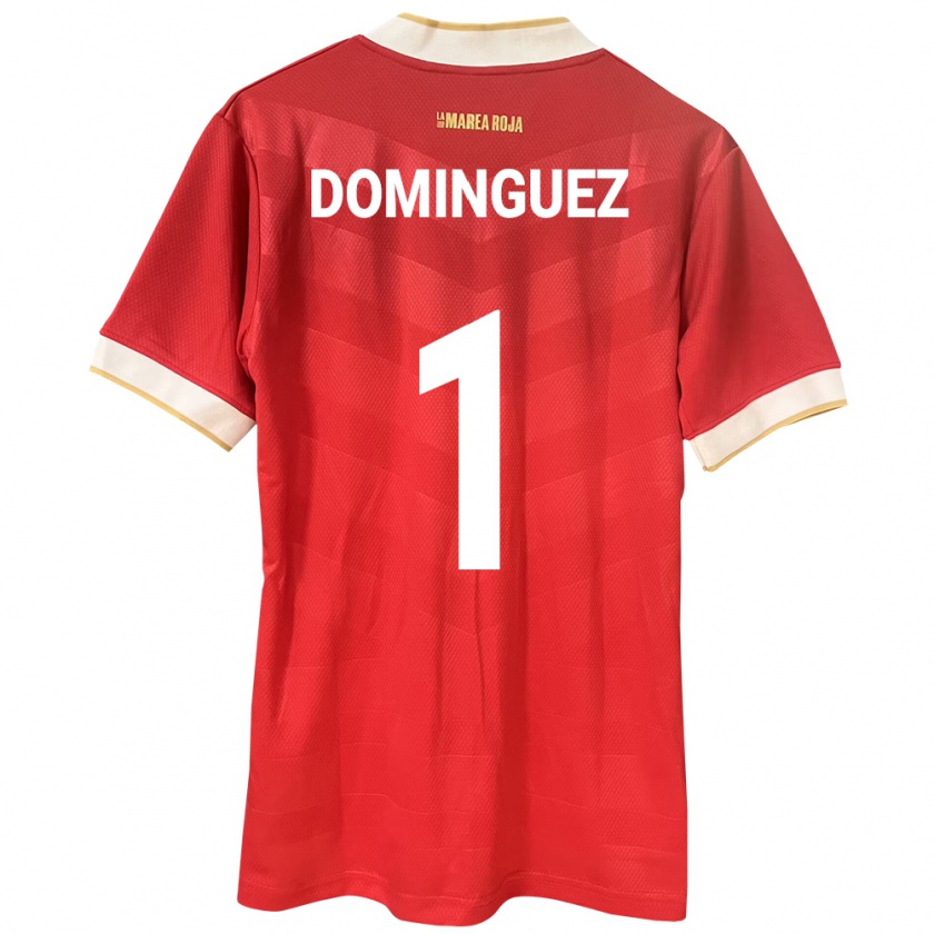 Kandiny Damen Panama Valeska Domínguez #1 Rot Heimtrikot Trikot 24-26 T-Shirt