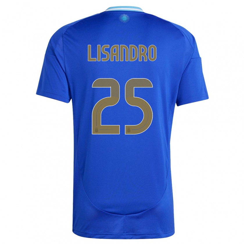 Kandiny Damen Argentinien Lisandro Martinez #25 Blau Auswärtstrikot Trikot 24-26 T-Shirt