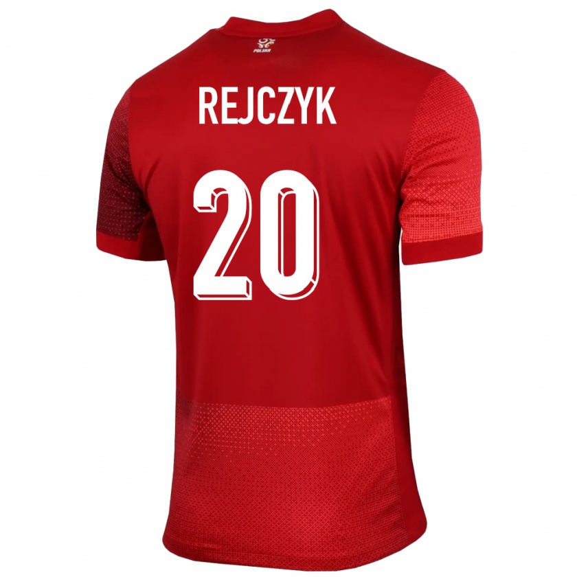 Kandiny Damen Polen Filip Rejczyk #20 Rot Auswärtstrikot Trikot 24-26 T-Shirt