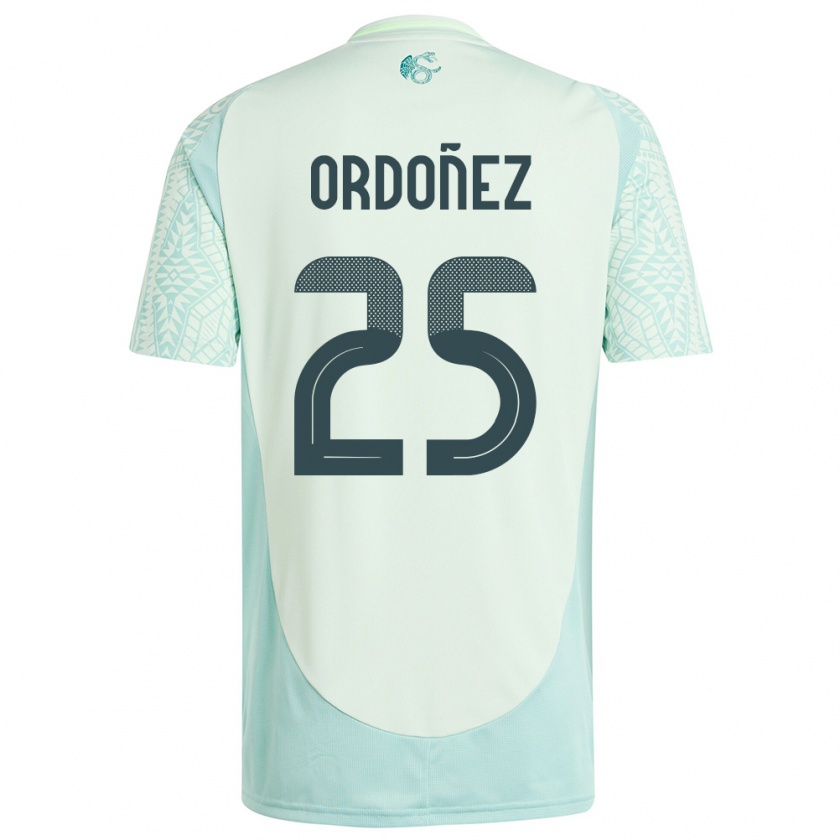 Kandiny Damen Mexiko Diana Ordonez #25 Leinengrün Auswärtstrikot Trikot 24-26 T-Shirt