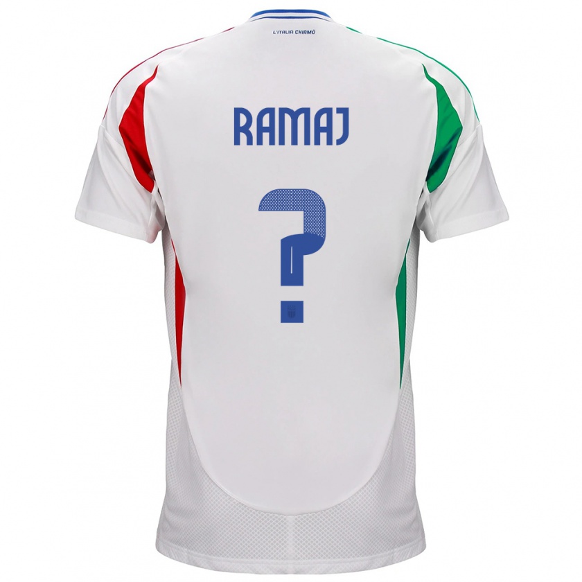 Kandiny Damen Italien Gabriel Ramaj #0 Weiß Auswärtstrikot Trikot 24-26 T-Shirt