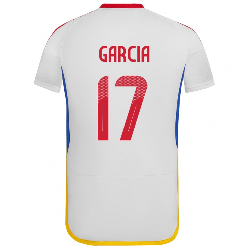 Kandiny Damen Venezuela Gabriela García #17 Weiß Auswärtstrikot Trikot 24-26 T-Shirt