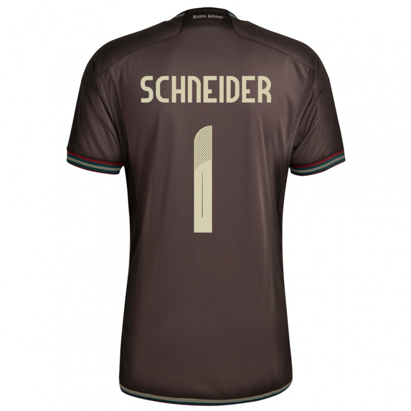 Kandiny Damen Jamaika Sydney Schneider #1 Nachtbraun Auswärtstrikot Trikot 24-26 T-Shirt