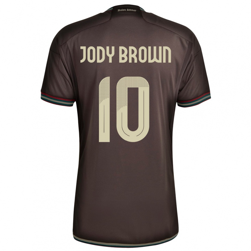 Kandiny Damen Jamaika Jody Brown #10 Nachtbraun Auswärtstrikot Trikot 24-26 T-Shirt