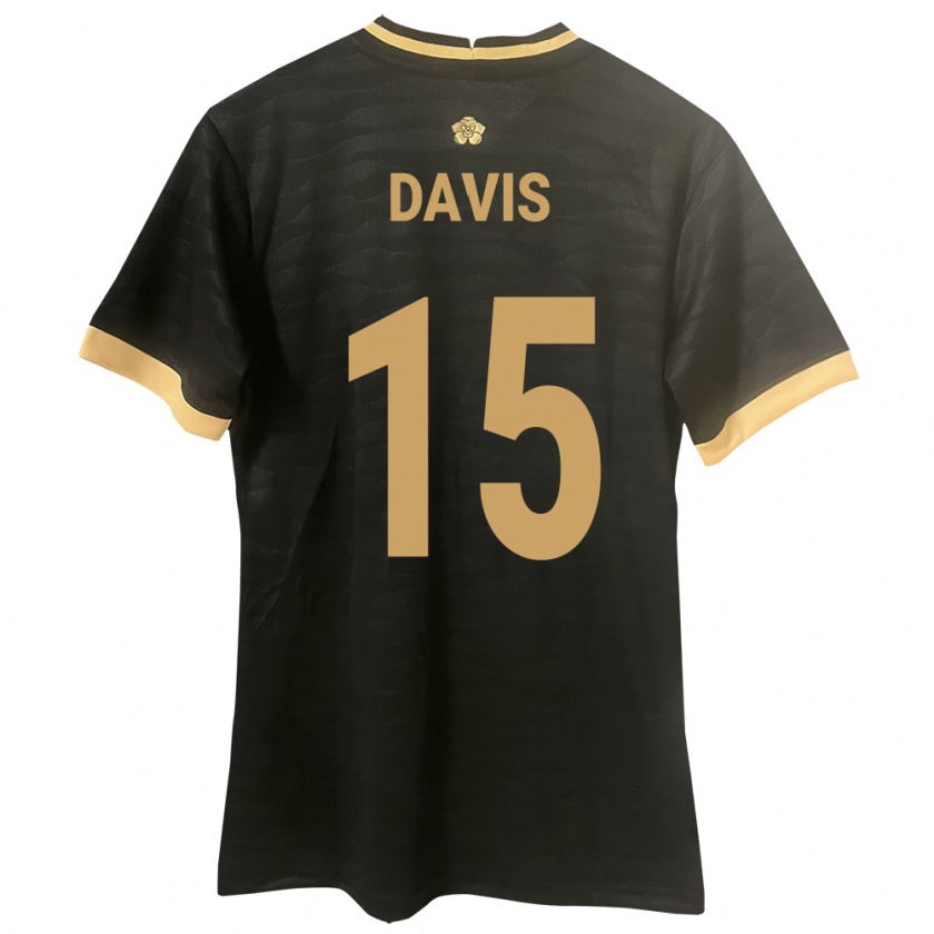 Kandiny Damen Panama Éric Davis #15 Schwarz Auswärtstrikot Trikot 24-26 T-Shirt