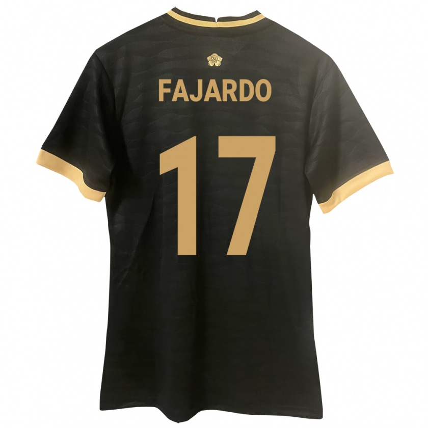 Kandiny Damen Panama José Fajardo #17 Schwarz Auswärtstrikot Trikot 24-26 T-Shirt