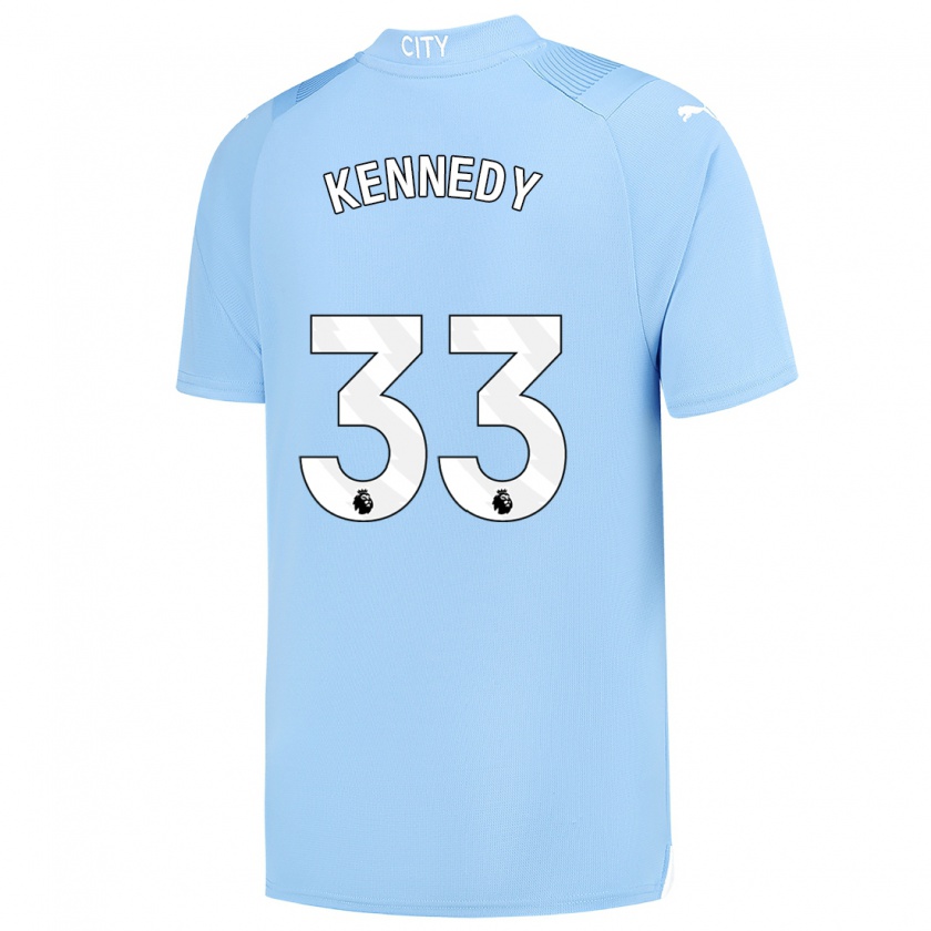 Kandiny Kinder Alanna Kennedy #33 Hellblau Heimtrikot Trikot 2023/24 T-Shirt