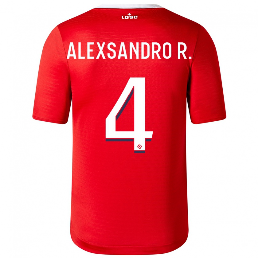 Kandiny Kinder Alexsandro #4 Rot Heimtrikot Trikot 2023/24 T-Shirt