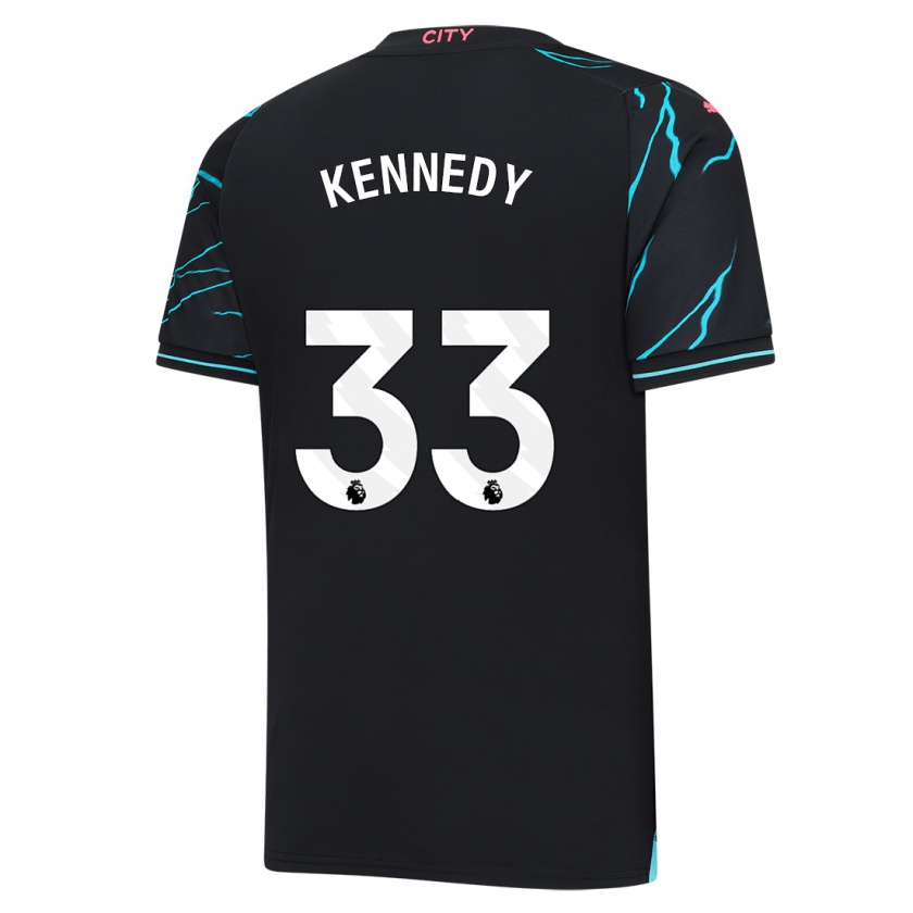 Kandiny Kinder Alanna Kennedy #33 Dunkelblau Ausweichtrikot Trikot 2023/24 T-Shirt