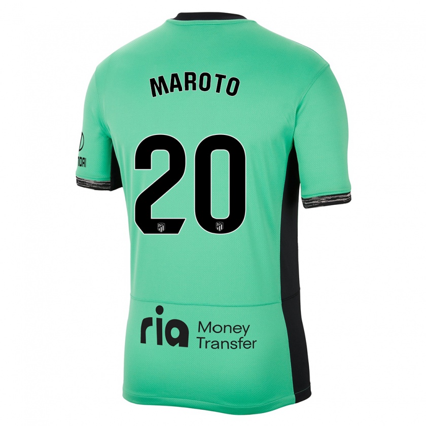 Kandiny Kinder Mario Maroto #20 Frühlingsgrün Ausweichtrikot Trikot 2023/24 T-Shirt