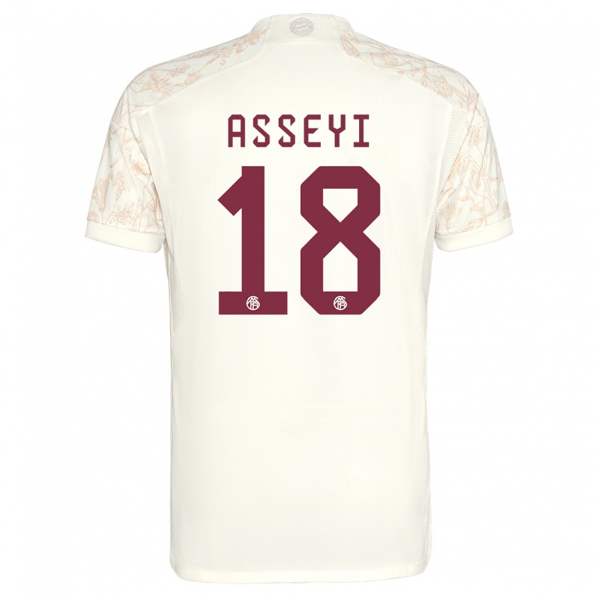 Kandiny Kinder Viviane Asseyi #18 Cremefarben Ausweichtrikot Trikot 2023/24 T-Shirt