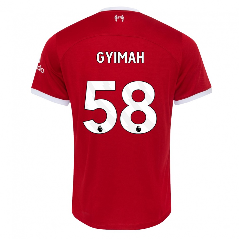 Kandiny Herren Francis Gyimah #58 Rot Heimtrikot Trikot 2023/24 T-Shirt