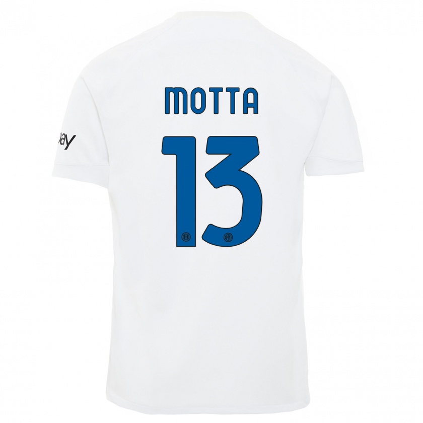 Kandiny Herren Matteo Motta #13 Weiß Auswärtstrikot Trikot 2023/24 T-Shirt