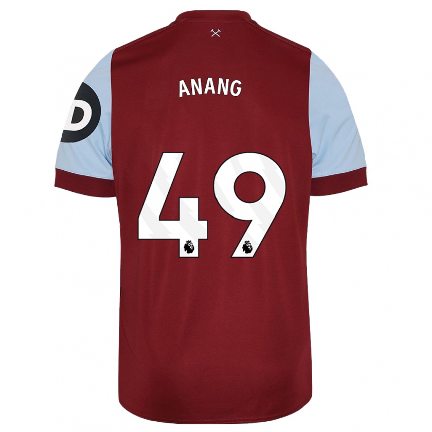 Kandiny Damen Joseph Anang #49 Kastanienbraun Heimtrikot Trikot 2023/24 T-Shirt