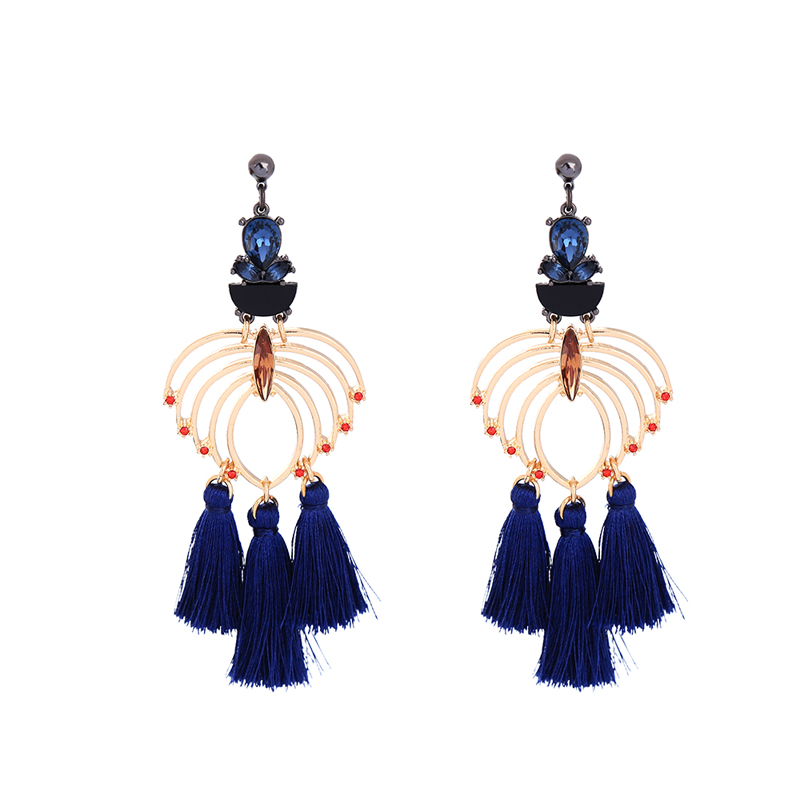 Kandiny - Temperament blue water drop Earrings 00844