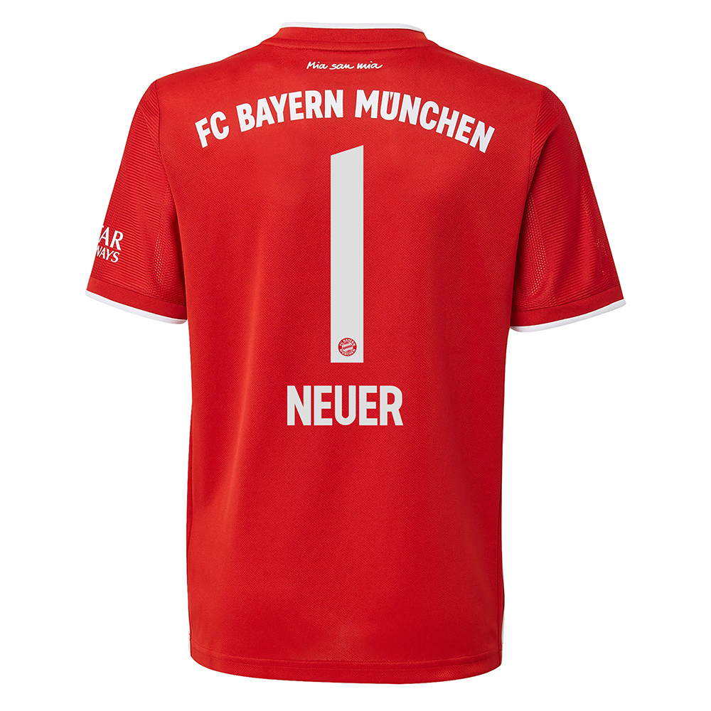 Kinder Fußball Manuel Neuer #1 Heimtrikot Rot Trikot 2020 ...