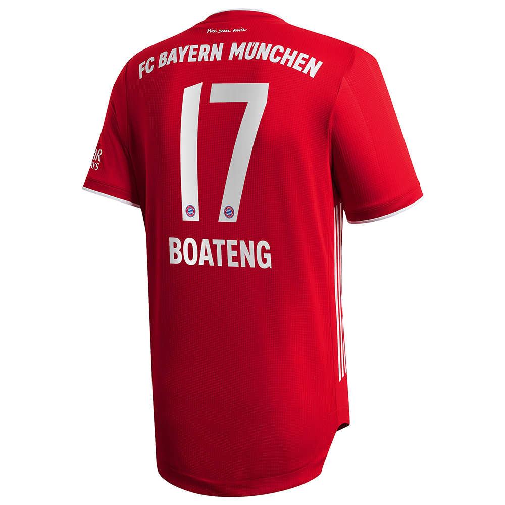 Herren Fußball Jerôme Boateng #17 Heimtrikot Rot Trikot 2020/21 Hemd