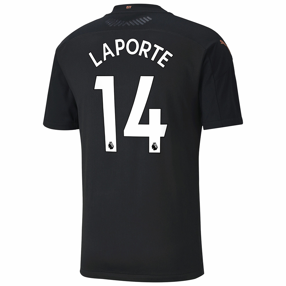 Herren Fussball Aymeric Laporte 14 Auswartstrikot Schwarz Trikot 2020 21 Hemd