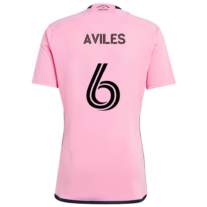 Kandiny Kinder Tomás Avilés #6 Rosa Heimtrikot Trikot 2024/25 T-Shirt