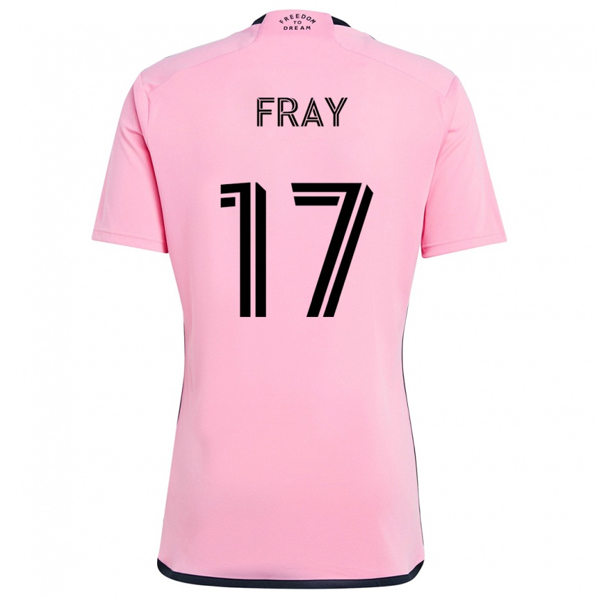 Kandiny Kinder Ian Fray #17 Rosa Heimtrikot Trikot 2024/25 T-Shirt