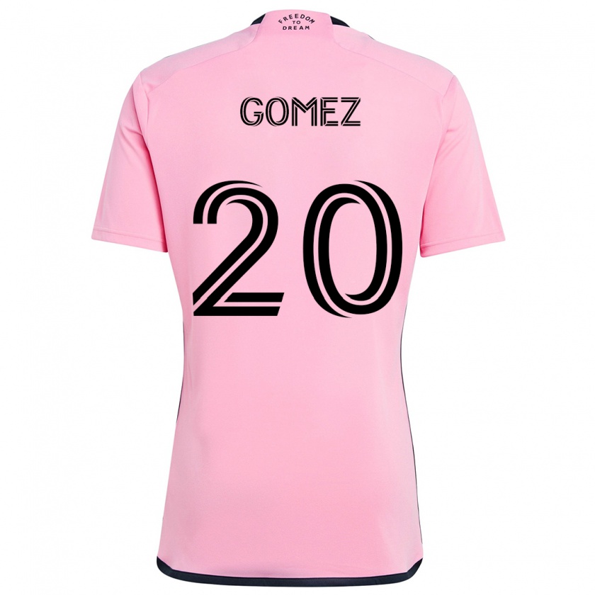 Kandiny Kinder Diego Gómez #20 Rosa Heimtrikot Trikot 2024/25 T-Shirt