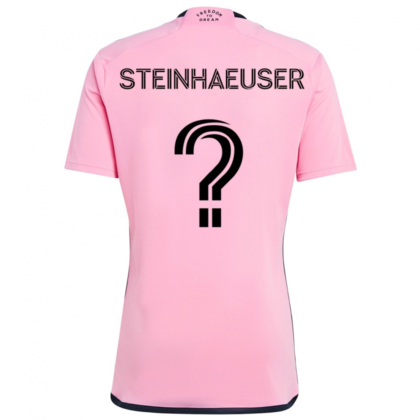 Kandiny Kinder Marcus Steinhaeuser #0 Rosa Heimtrikot Trikot 2024/25 T-Shirt