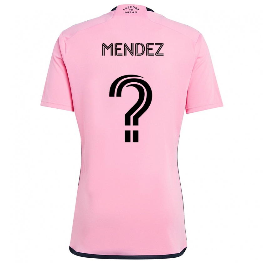 Kandiny Kinder Dylan Mendez #0 Rosa Heimtrikot Trikot 2024/25 T-Shirt