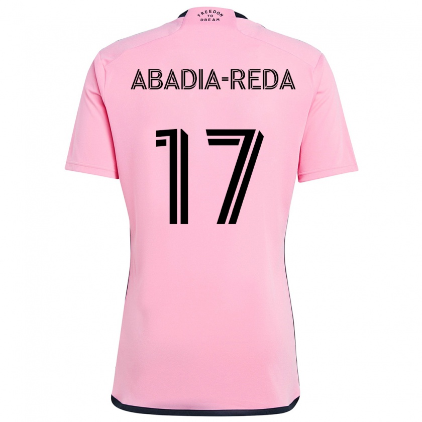 Kandiny Kinder Ezequiel Abadia-Reda #17 Rosa Heimtrikot Trikot 2024/25 T-Shirt