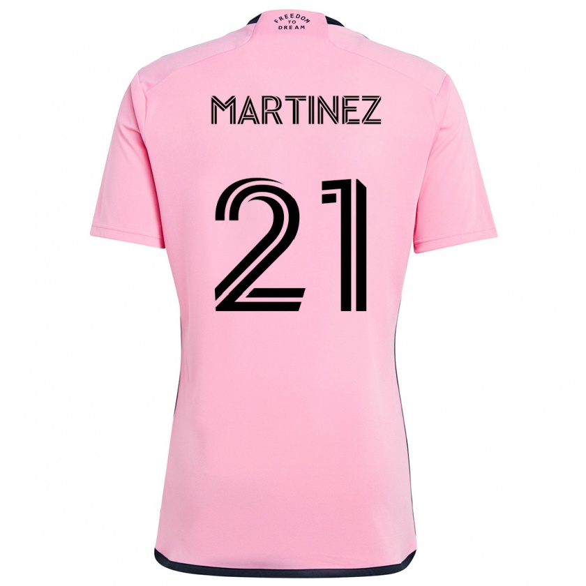 Kandiny Kinder Derrek Martinez #21 Rosa Heimtrikot Trikot 2024/25 T-Shirt