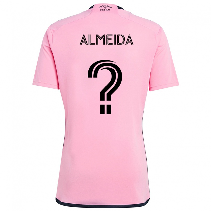 Kandiny Kinder Nicholas Almeida #0 Rosa Heimtrikot Trikot 2024/25 T-Shirt