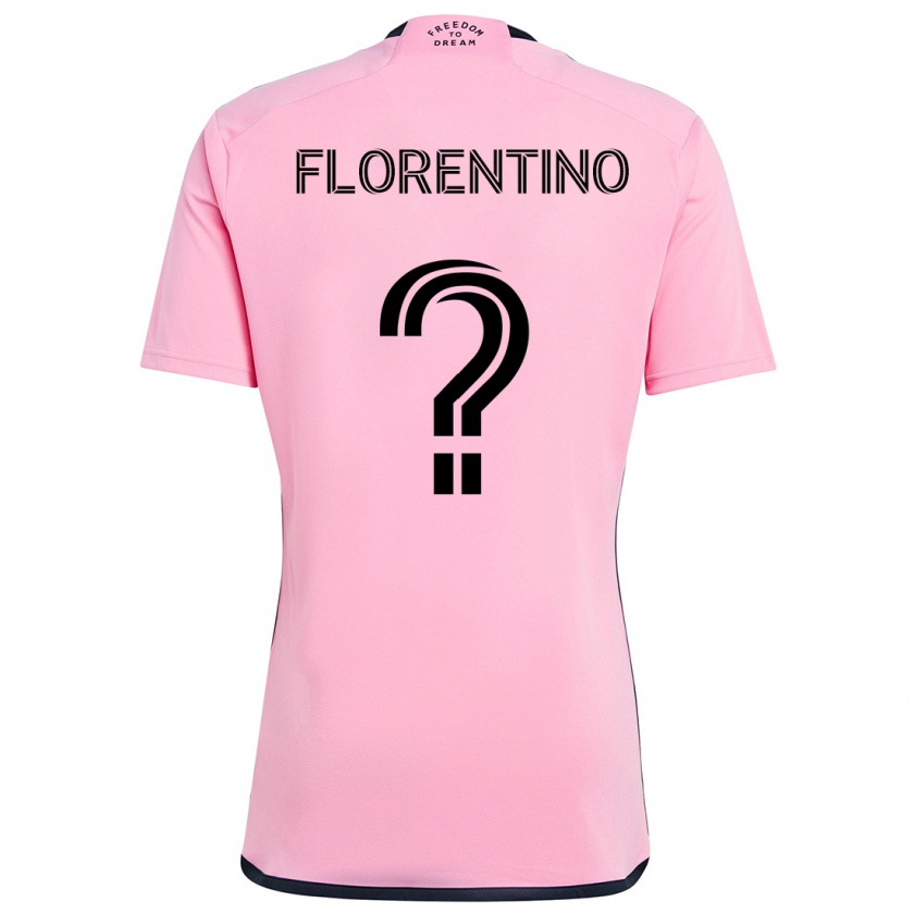 Kandiny Kinder Gabriel Florentino #0 Rosa Heimtrikot Trikot 2024/25 T-Shirt