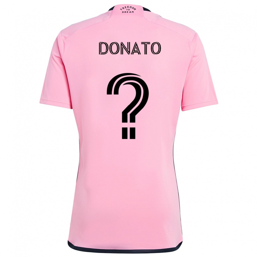 Kandiny Kinder Benjamin Donato #0 Rosa Heimtrikot Trikot 2024/25 T-Shirt