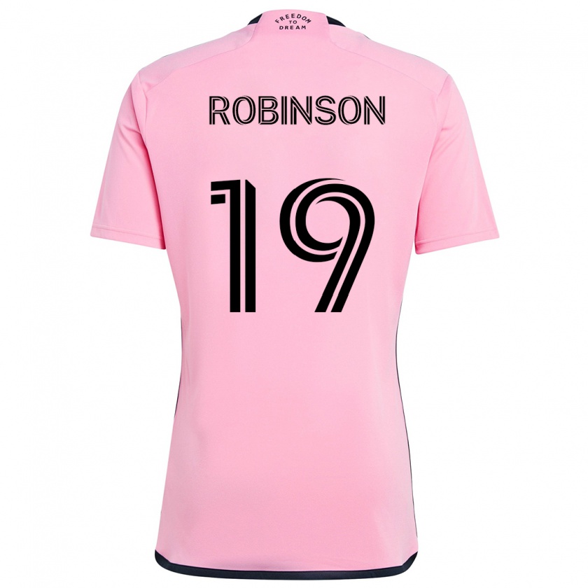 Kandiny Kinder Robbie Robinson #19 Rosa Heimtrikot Trikot 2024/25 T-Shirt