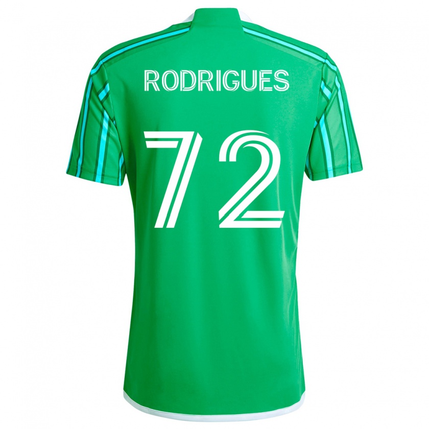 Kandiny Kinder Braudílio Rodrigues #72 Grün Weiß Heimtrikot Trikot 2024/25 T-Shirt