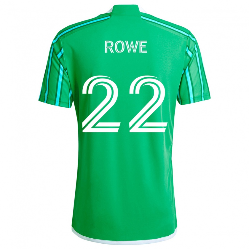 Kandiny Kinder Kelyn Rowe #22 Grün Weiß Heimtrikot Trikot 2024/25 T-Shirt