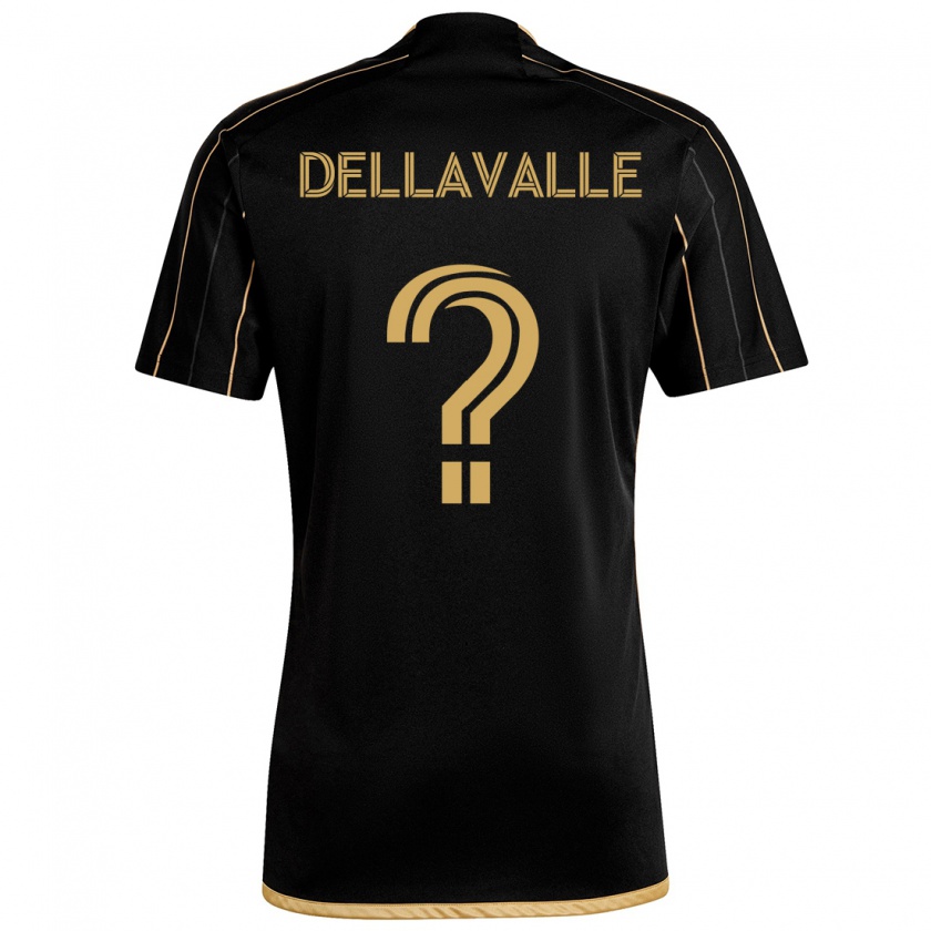 Kandiny Kinder Lorenzo Dellavalle #0 Schwarzes Gold Heimtrikot Trikot 2024/25 T-Shirt