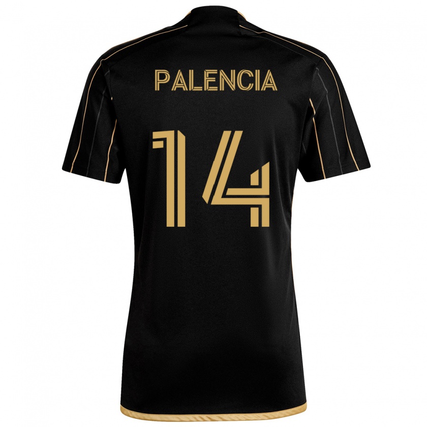 Kandiny Kinder Sergi Palencia #14 Schwarzes Gold Heimtrikot Trikot 2024/25 T-Shirt