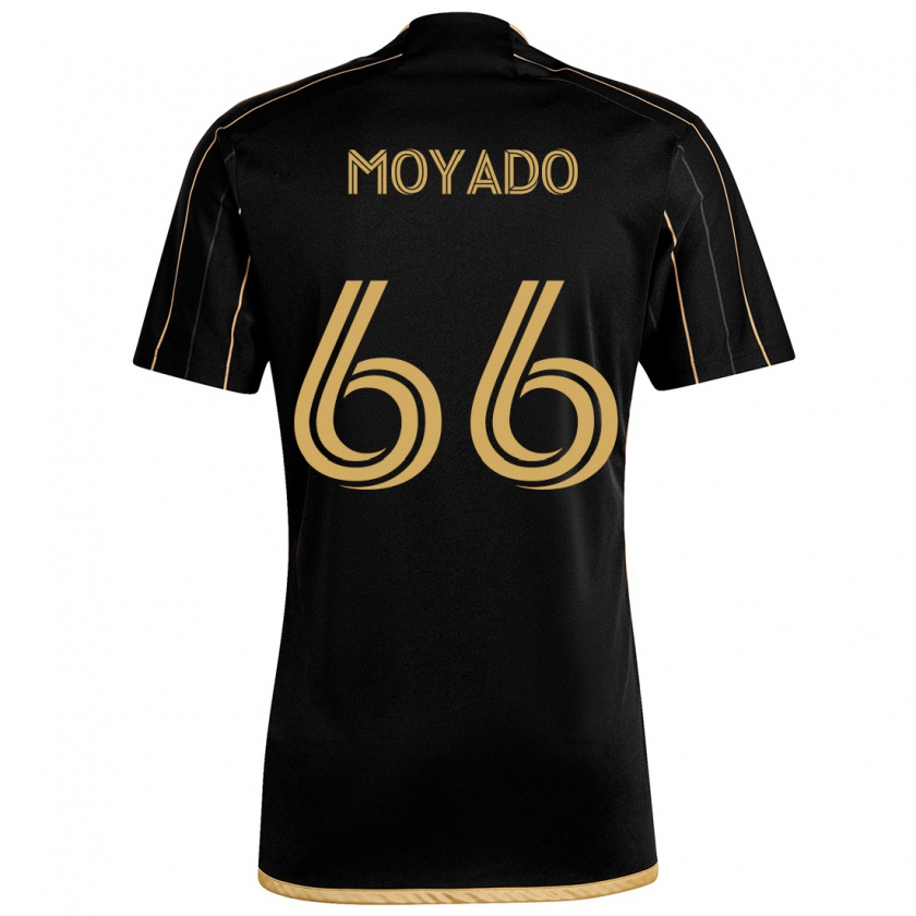 Kandiny Kinder Bryan Moyado #66 Schwarzes Gold Heimtrikot Trikot 2024/25 T-Shirt