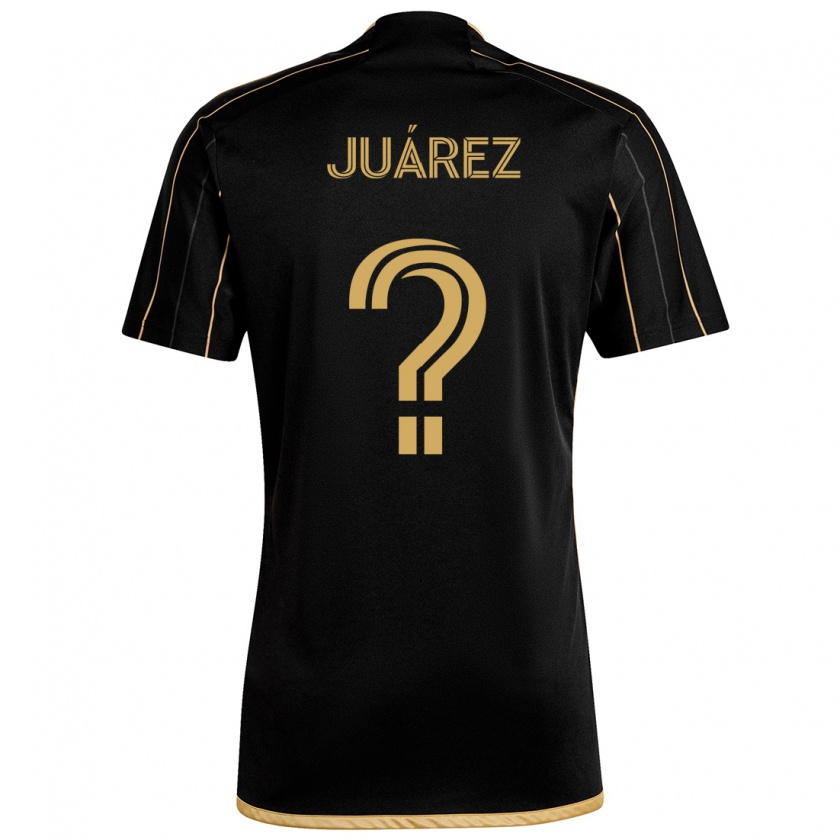 Kandiny Kinder Anthony Juárez #0 Schwarzes Gold Heimtrikot Trikot 2024/25 T-Shirt