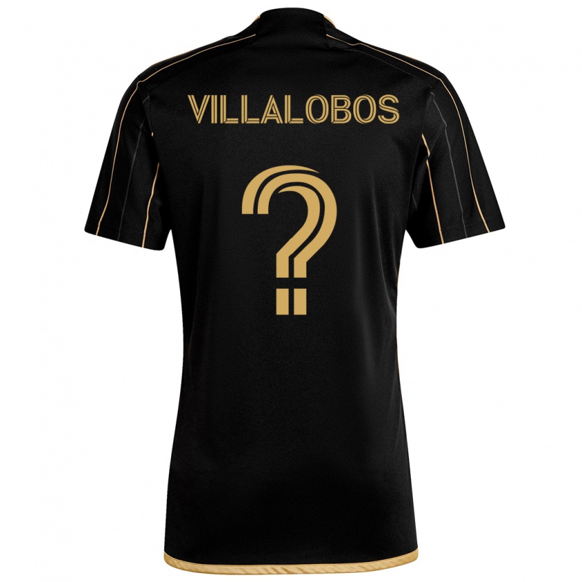 Kandiny Kinder Kristian Villalobos #0 Schwarzes Gold Heimtrikot Trikot 2024/25 T-Shirt