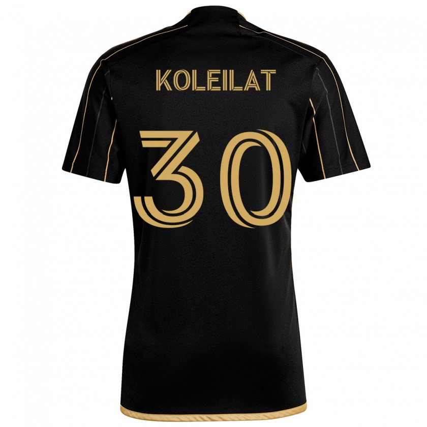 Kandiny Kinder Jassem Koleilat #30 Schwarzes Gold Heimtrikot Trikot 2024/25 T-Shirt