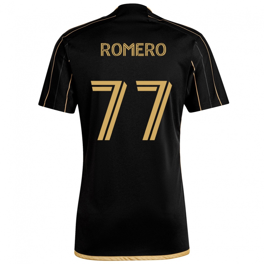 Kandiny Kinder Alexander Romero #77 Schwarzes Gold Heimtrikot Trikot 2024/25 T-Shirt