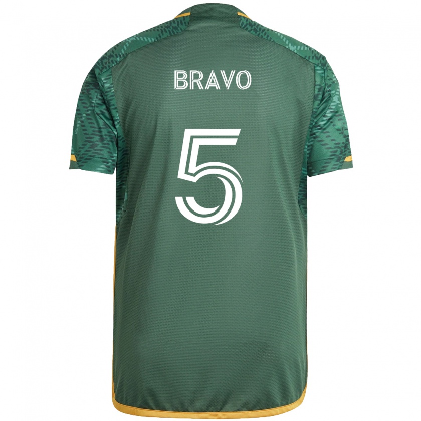 Kandiny Kinder Claudio Bravo #5 Grün Orange Heimtrikot Trikot 2024/25 T-Shirt