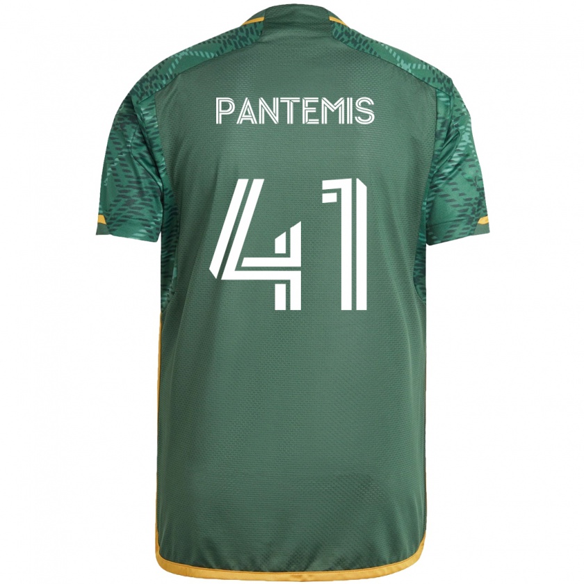 Kandiny Kinder James Pantemis #41 Grün Orange Heimtrikot Trikot 2024/25 T-Shirt