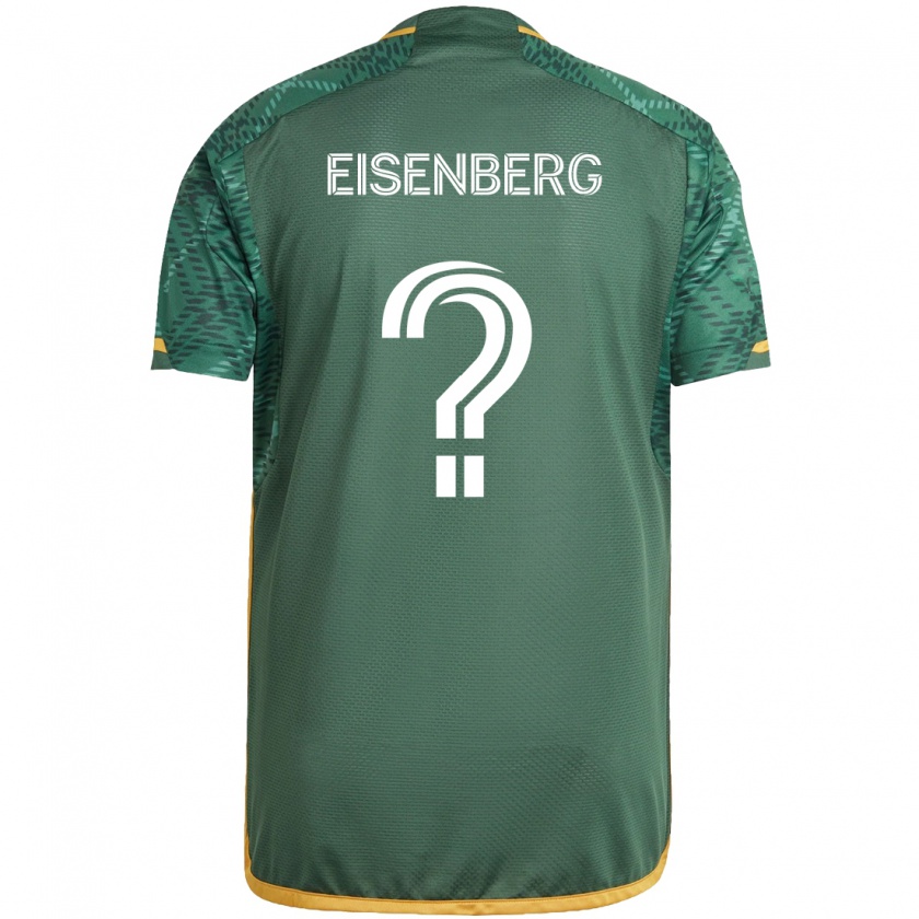 Kandiny Kinder Max Eisenberg #0 Grün Orange Heimtrikot Trikot 2024/25 T-Shirt