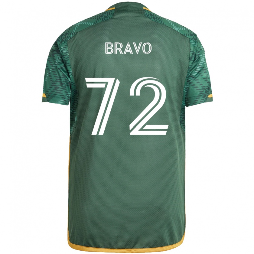 Kandiny Kinder Julian Bravo #72 Grün Orange Heimtrikot Trikot 2024/25 T-Shirt